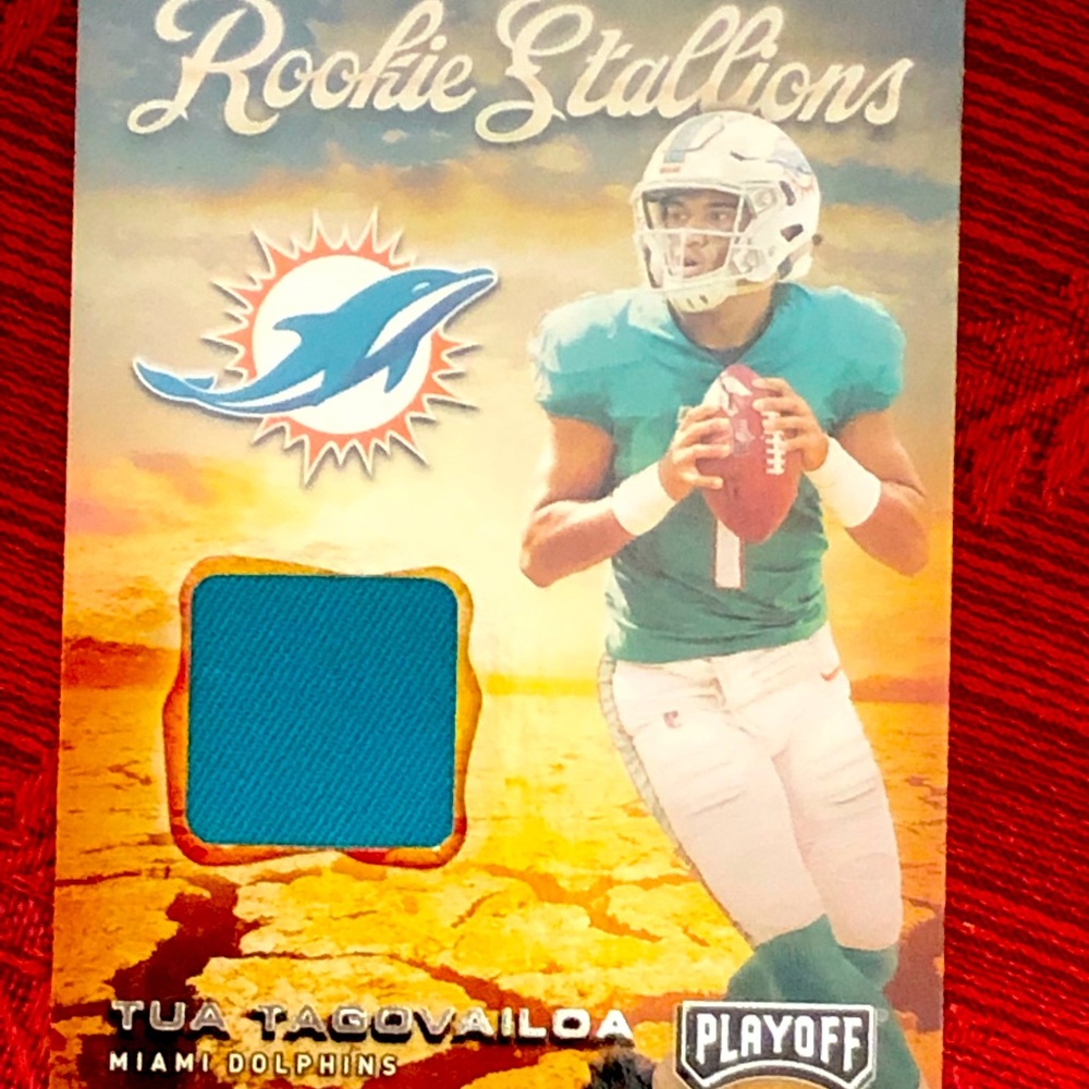 Panini NFL Playoff 2020 Rookie Stallion Jersey Patch Tua Tagovailoa.